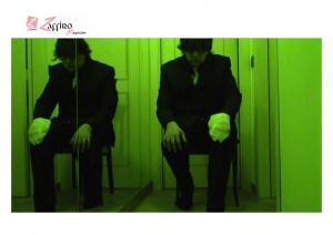 Il regista Flavio Sciol&egrave; con il corto 'Destruttura 70' al Bad Video Art Festival