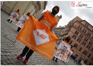 Roma/LAV. #NonComePrima, flash mob dalla parte degli animali.