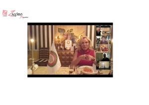 Covid 19. Cena virtuale di Roberta Marini con l&#039;Accademia della Cucina di New York