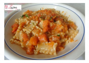 Minestra con la zucca cremosa