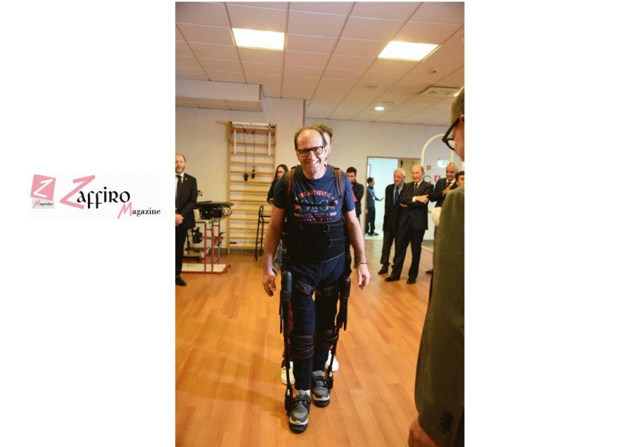San Raffaele Sulmona, paziente racconta: esoscheletro robotizzato che ti fa stare in piedi